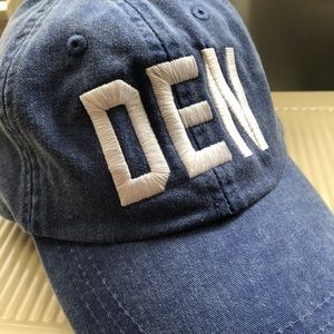 DEN Blue Denim-Like Baseball “Dad” Cap Hat